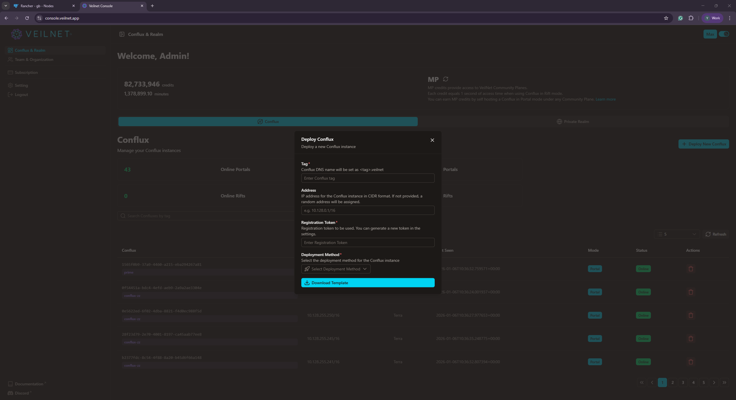 Deploy a new Conflux Node