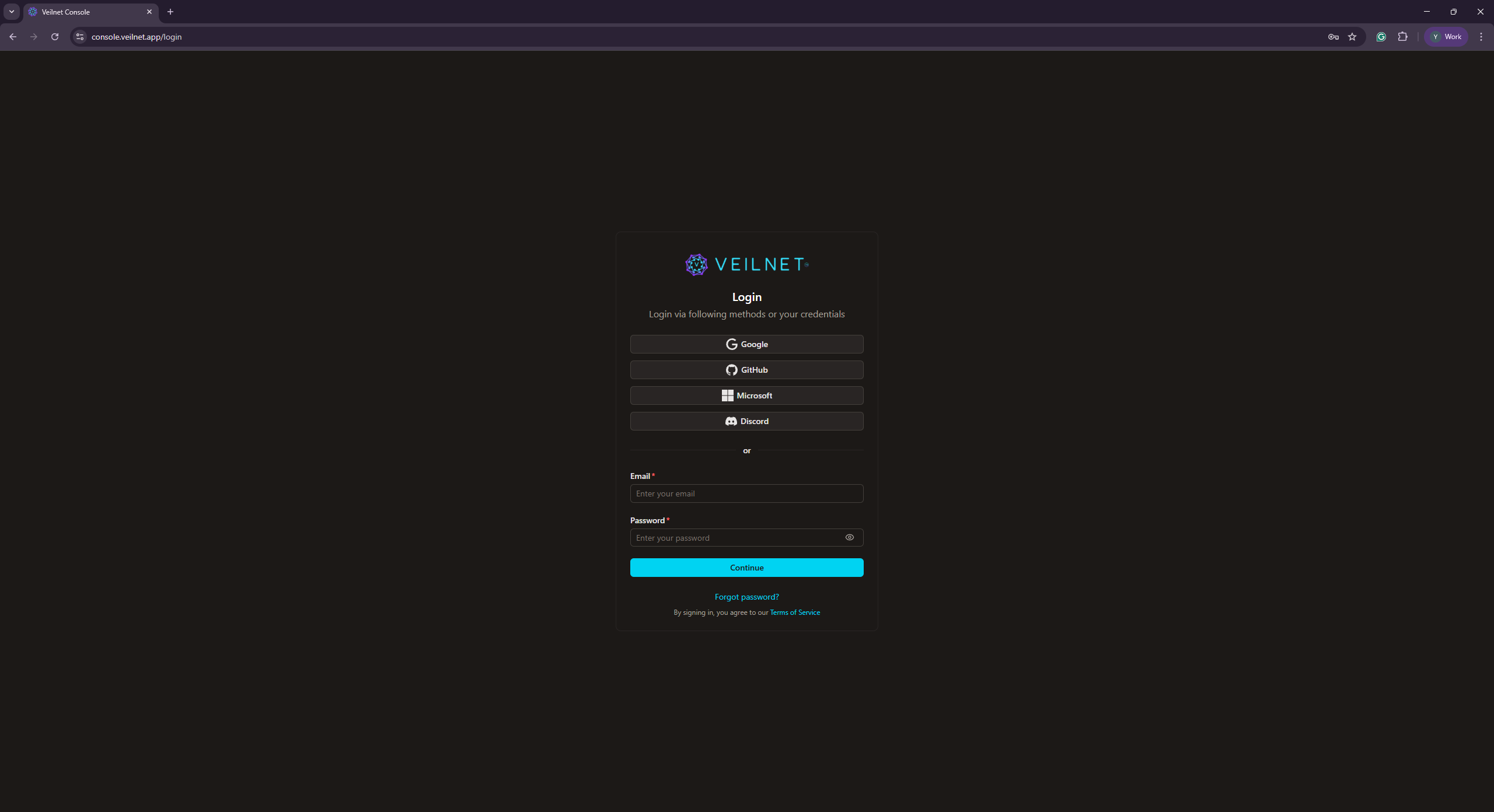 Register a new account