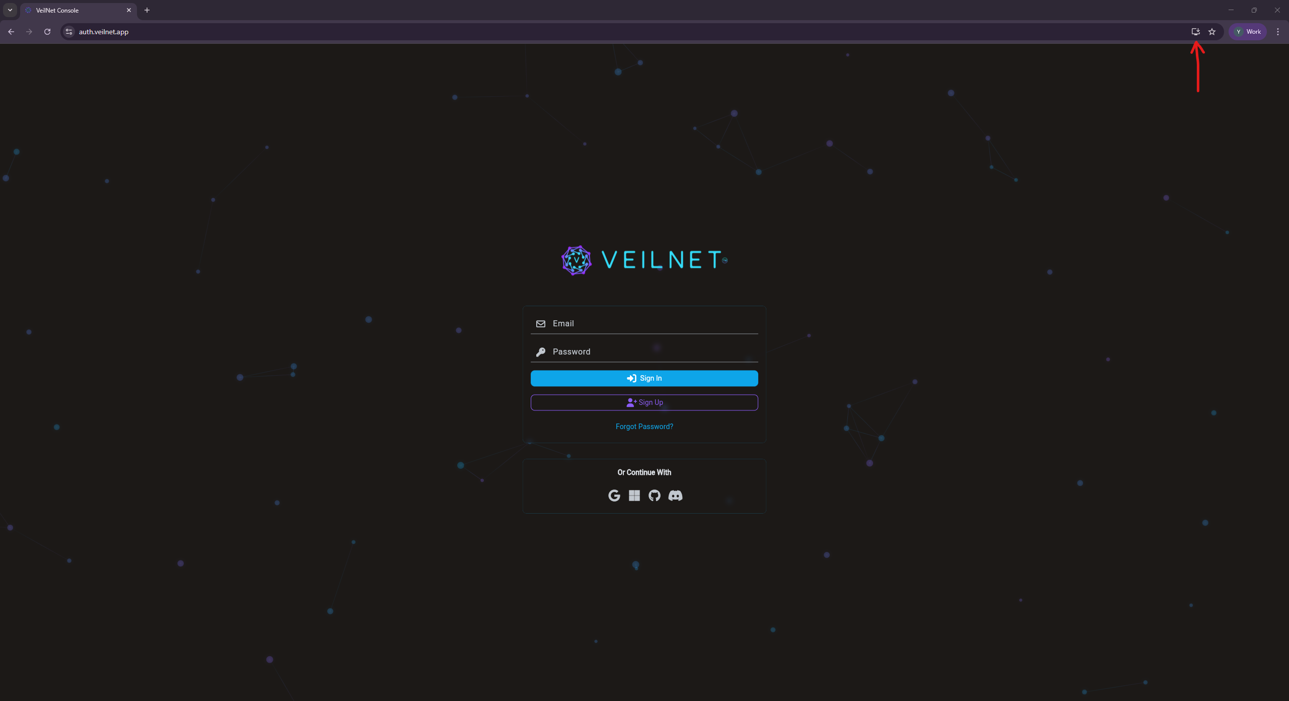 VeilNet Authentication Portal